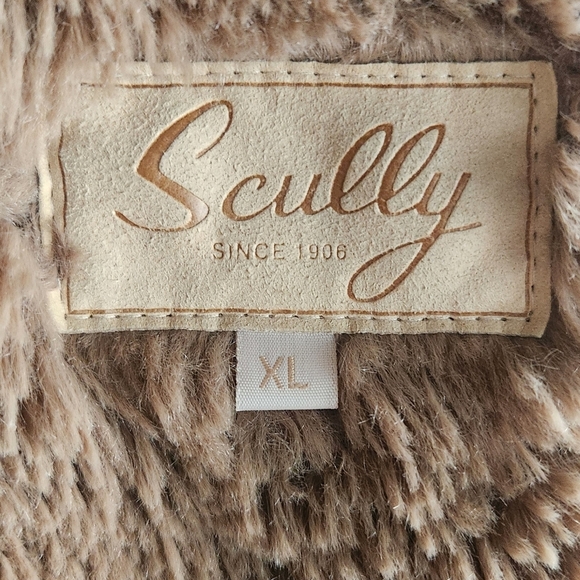 Scully Tan and Cream Faux Fur Vest - Picture 2 of 4